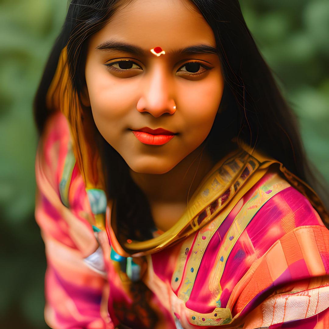 "Urban Elegance: Contemporary Indian Style AI image