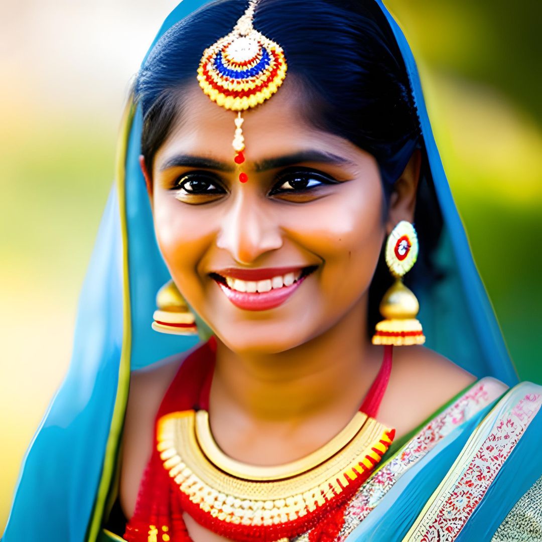 Golden Glow: A Celebration of Tradition AI generated Image