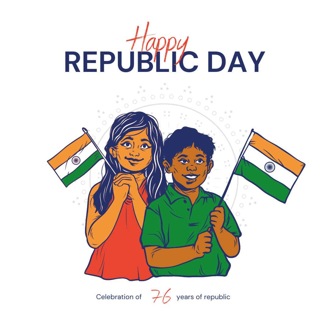 Republic Day India 2024 greeting image 1