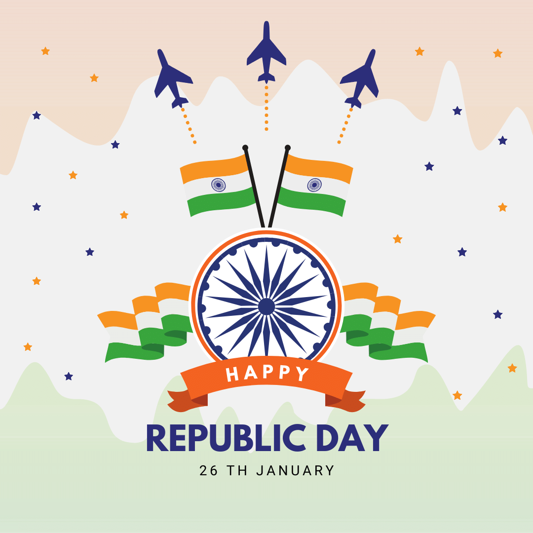 Republic Day India 2024 greeting image 2