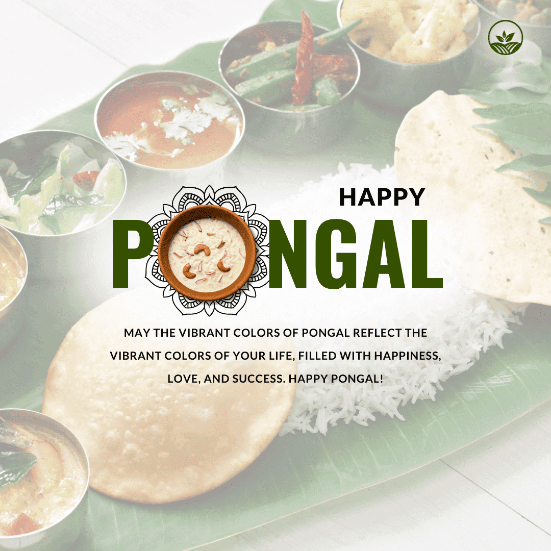 May the vibrant colors of Pongal reflect the vibrant colors of your life, filled with happiness, love, and success. Happy Pongal!