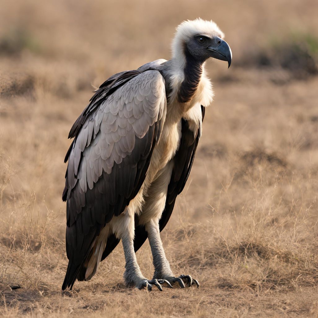 गिद्ध (giddha)_ Indian white-backed vulture