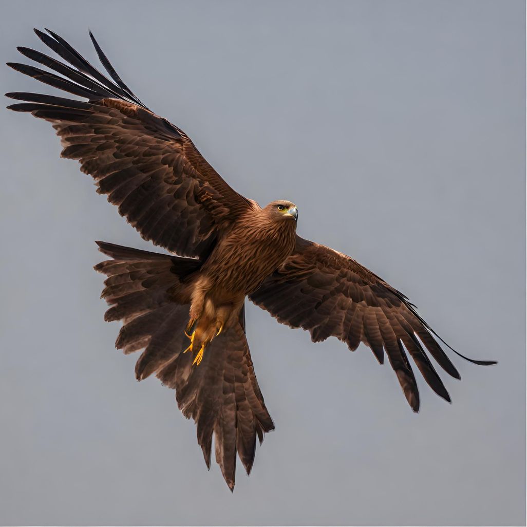 चील (cheel)_ Black kite