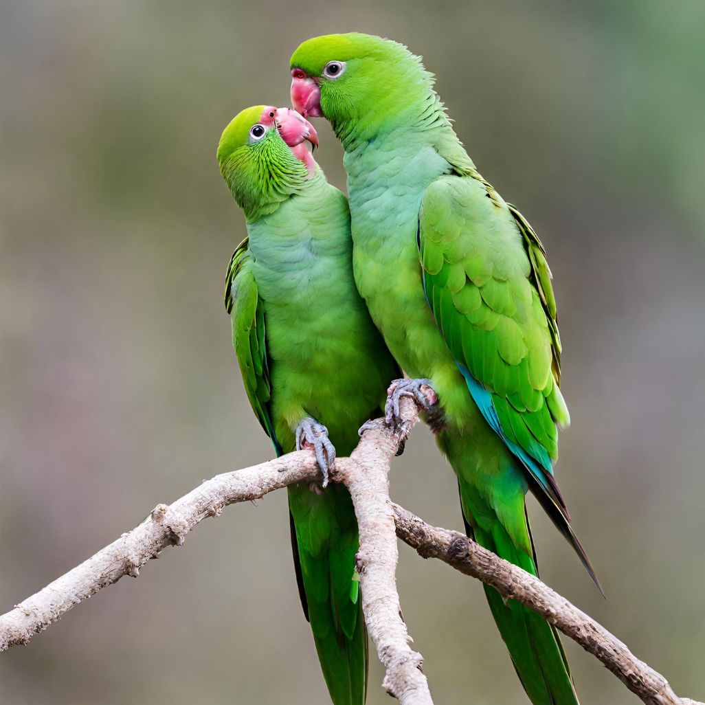 तोता/पोपट (popat)/राज-शुक:Rose Ringed parakeet