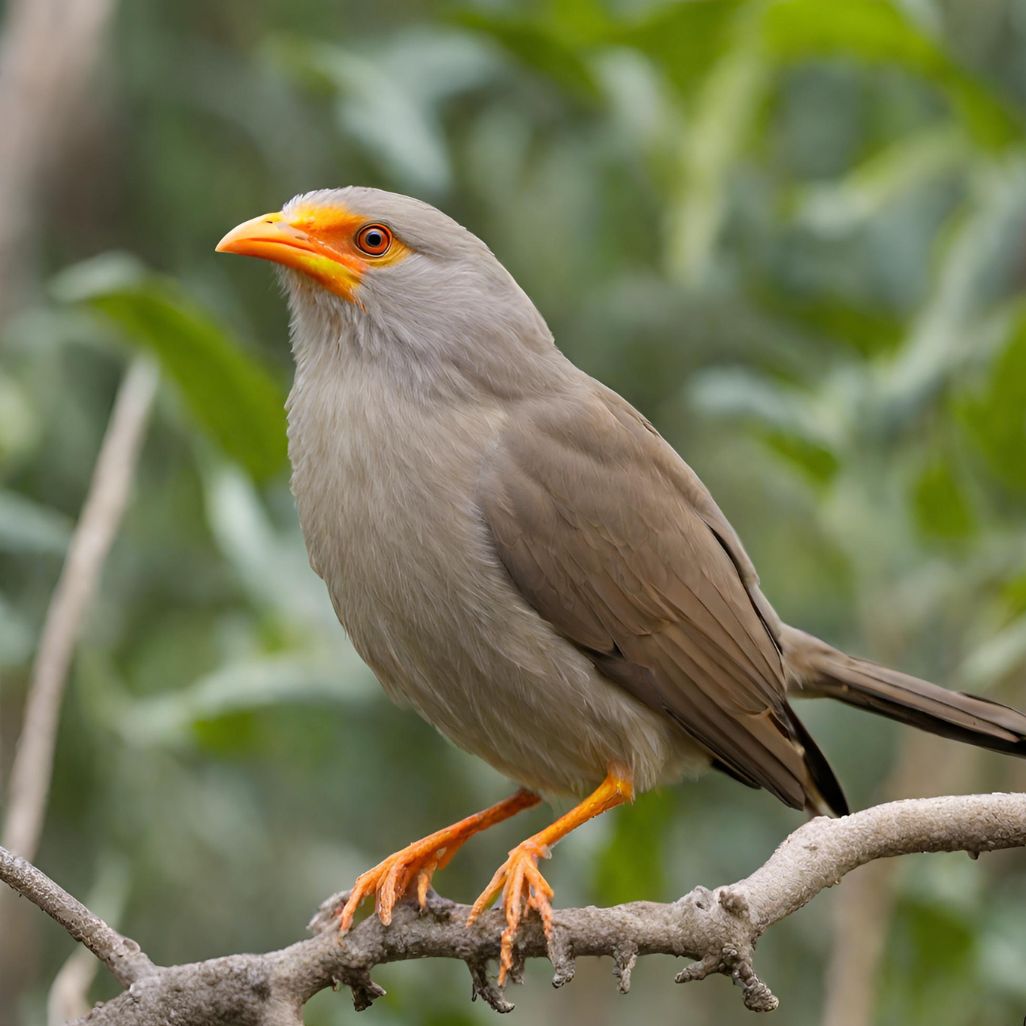 नारंगी बब्बलर:Orange-billed babbler
