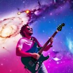 Image-4 This AI-generated image, titled "Galactic Melodies: An Astronaut's Cosmic Concert: An Astronaut's Interstellar Recital," invites viewers into an ethereal realm beyond earthly confines "Galactic Melodies: An Astronaut's Cosmic Concert"