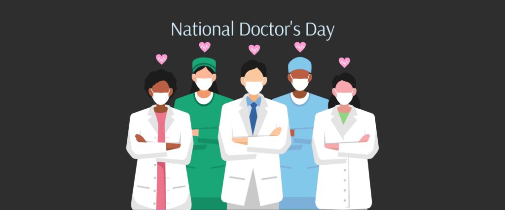 National Doctor's Day banner image patringa.com 1st july