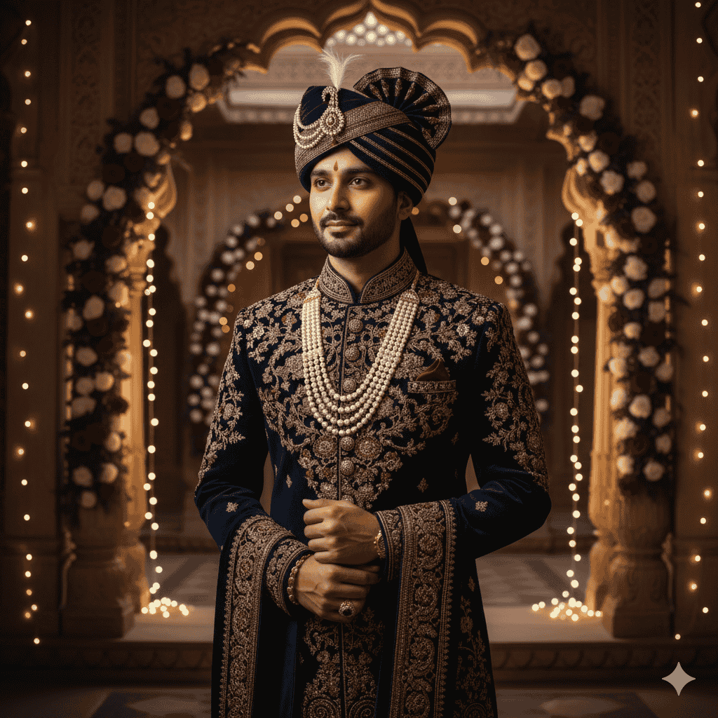 Sample image for Groom in Traditional Attire prompt