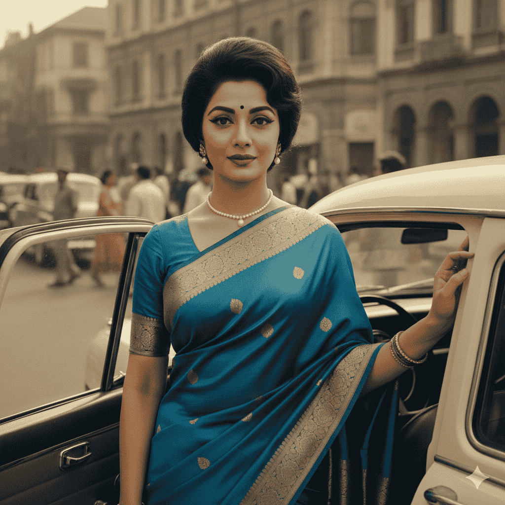 Sample image for Vintage Bollywood Starlet prompt