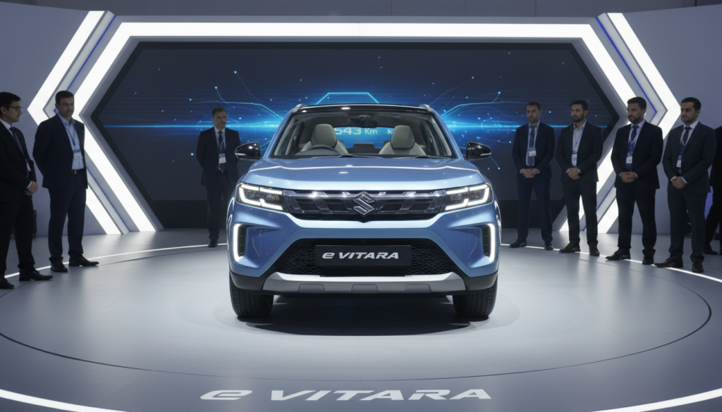 Maruti Suzuki e Vitara Electric SUV Showcased Ahead of 2026 Launch