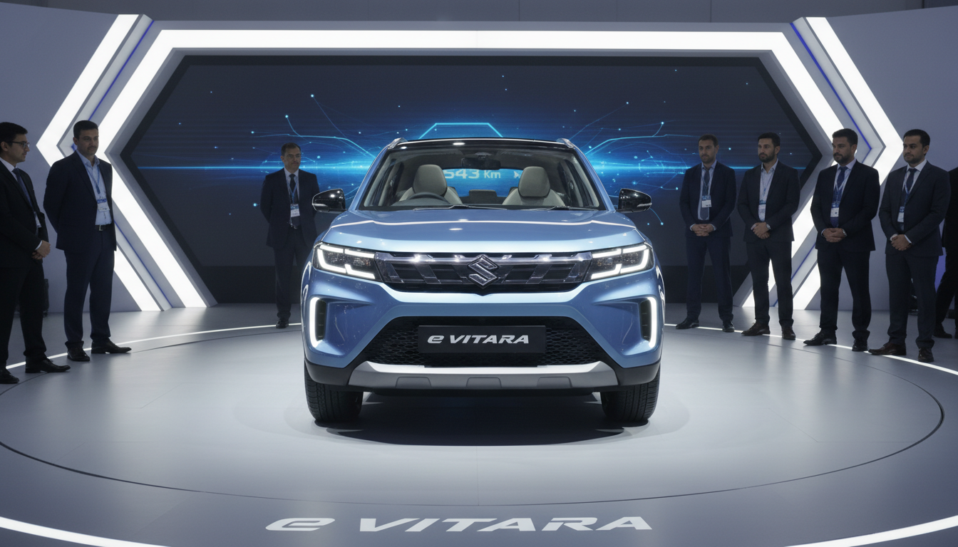 Maruti Suzuki e Vitara Electric SUV Showcased Ahead of 2026 Launch