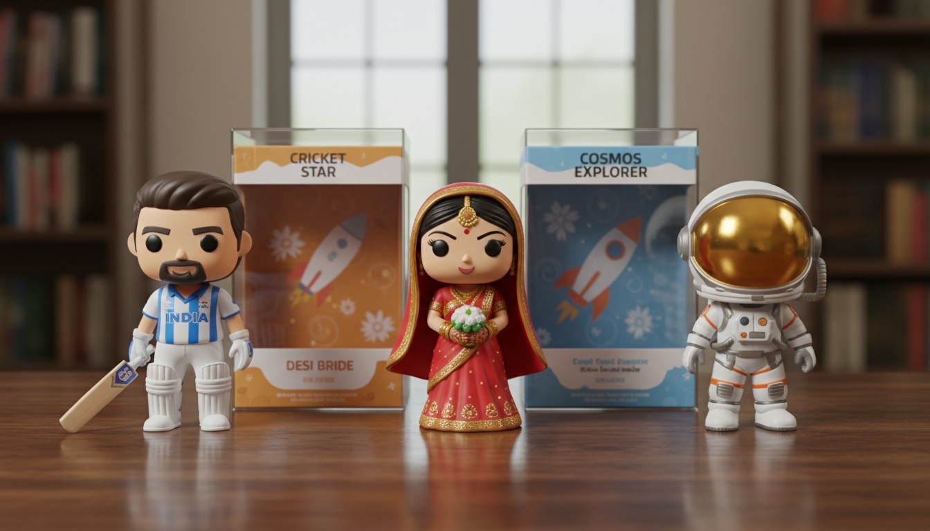 Collection of various custom AI 3D figurines