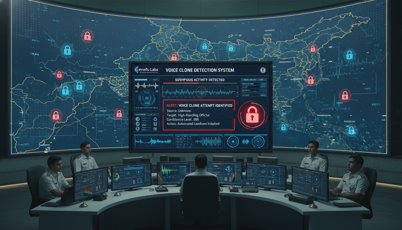 Innefu Labs cybersecurity dashboard detecting deepfake threats in India