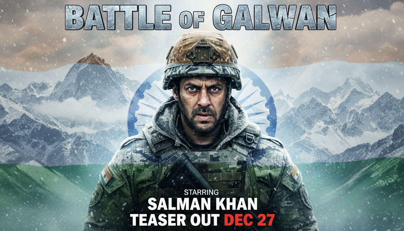 Battle of Galwan Movie Teaser Poster featuring Salman Khan