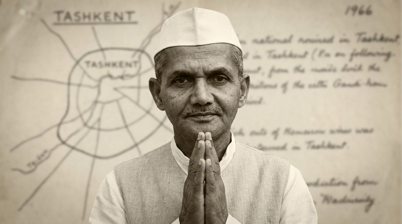 Lal Bahadur Shastri Tashkent Agreement tribute art