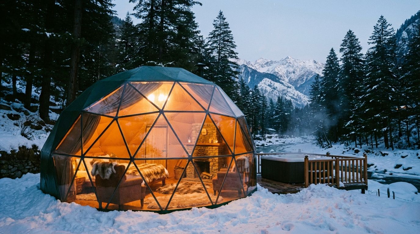 Snowy Tirthan Valley Glamping Pod