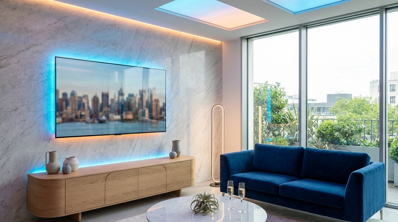 Futuristic 2026 Smart Living Room Decor