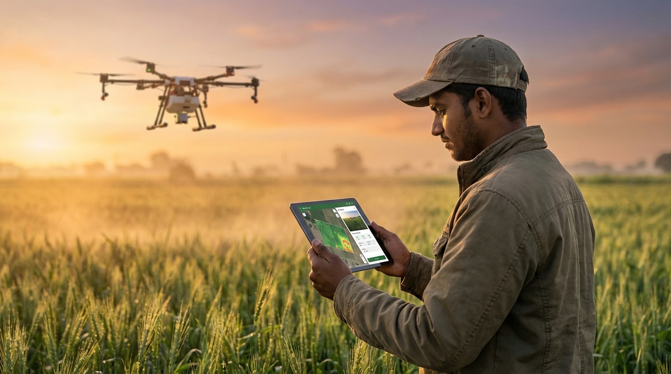 Modern Farming in India with Drone Tech