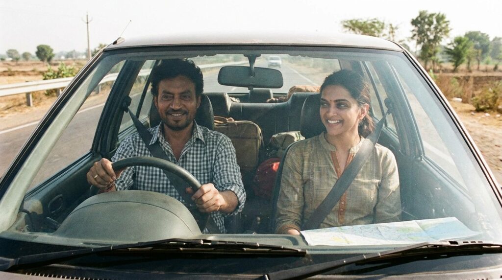 Irrfan Khan and Deepika Padukone in Piku