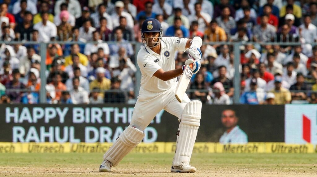 Rahul Dravid celebrating Indian Cricket Team victory as a coach