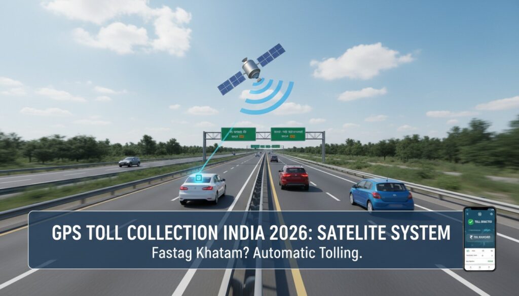 India GPS Satellite Toll Collection System 2026 Infographic