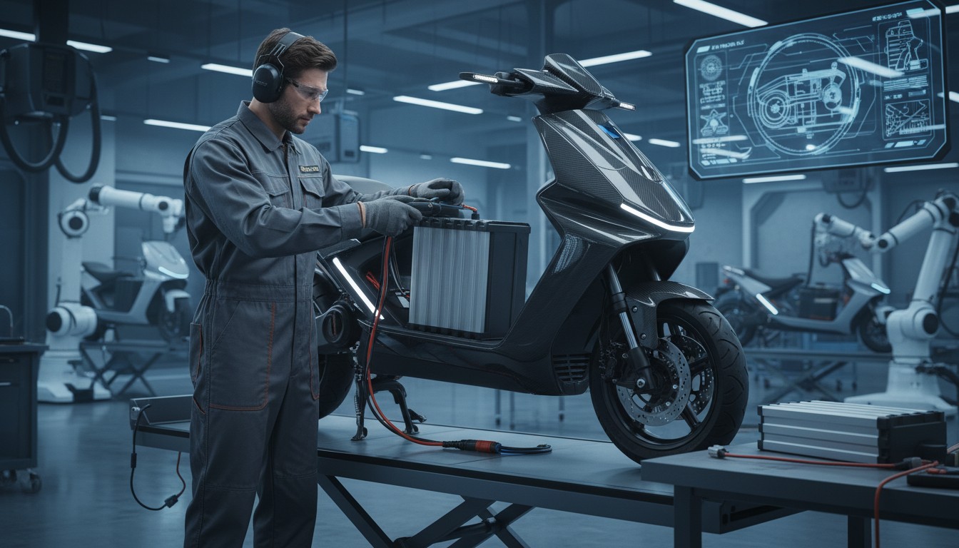 Electric Scooter Battery Replacement Process