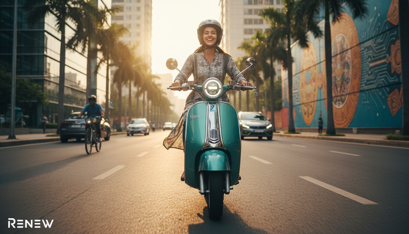 Refurbished electric scooter test drive India