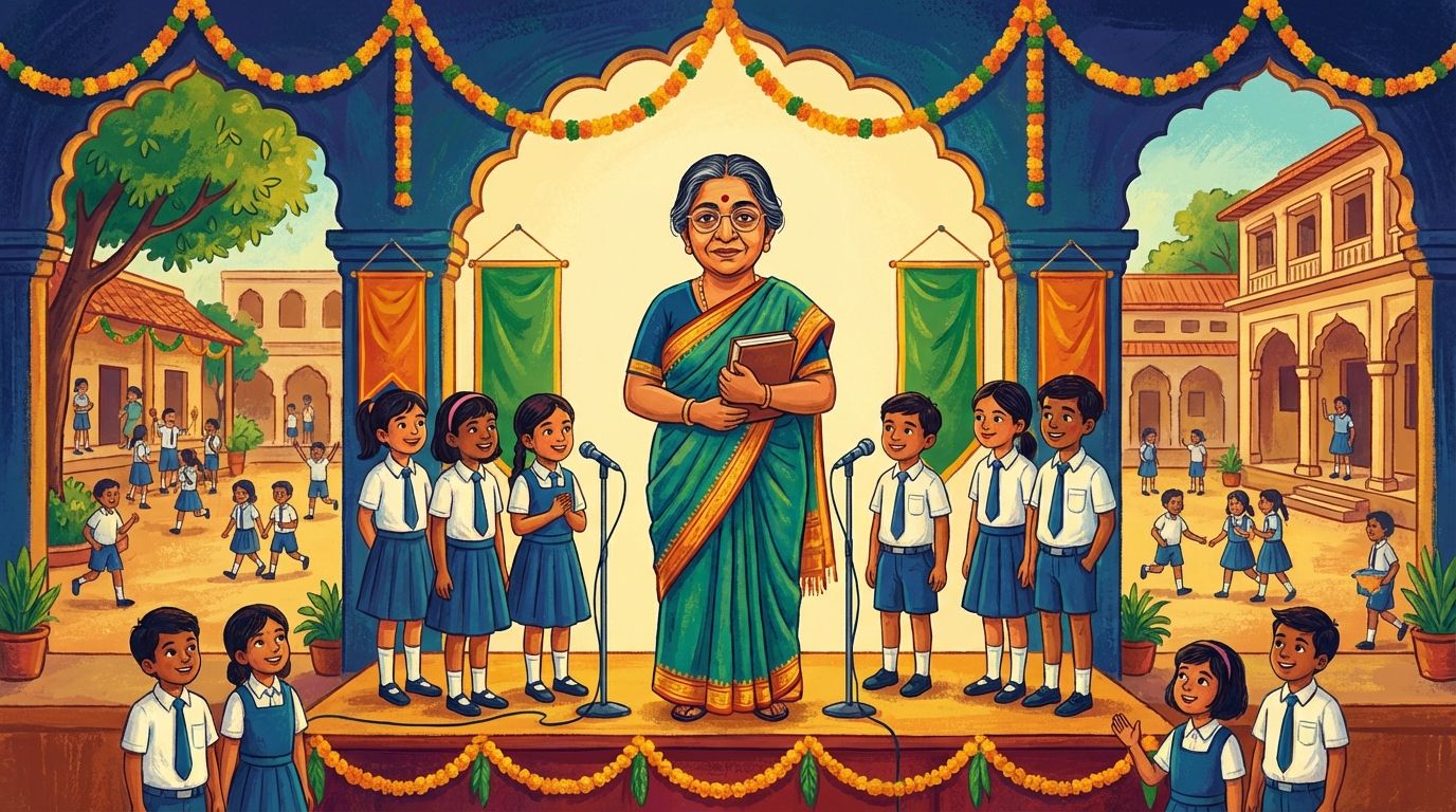 Sarojini Naidu Jayanti Celebration in School