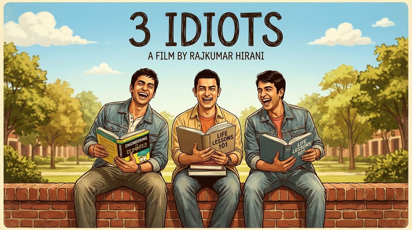 3 Idiots style funny bollywood poster recreation with friends