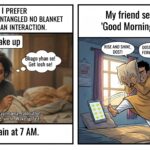 Funny sleeping cat meme representing Monday morning blues