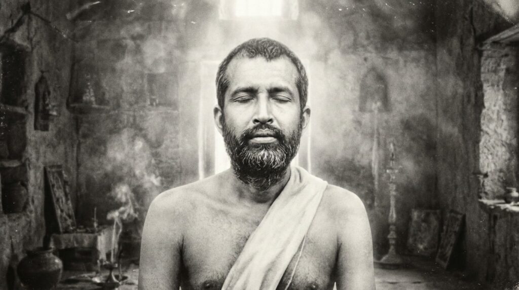 Ramakrishna Paramahansa Meditating