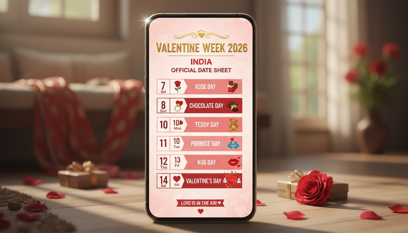 Valentine Week 2026 Date Sheet Calendar Rose Propose Chocolate Day
