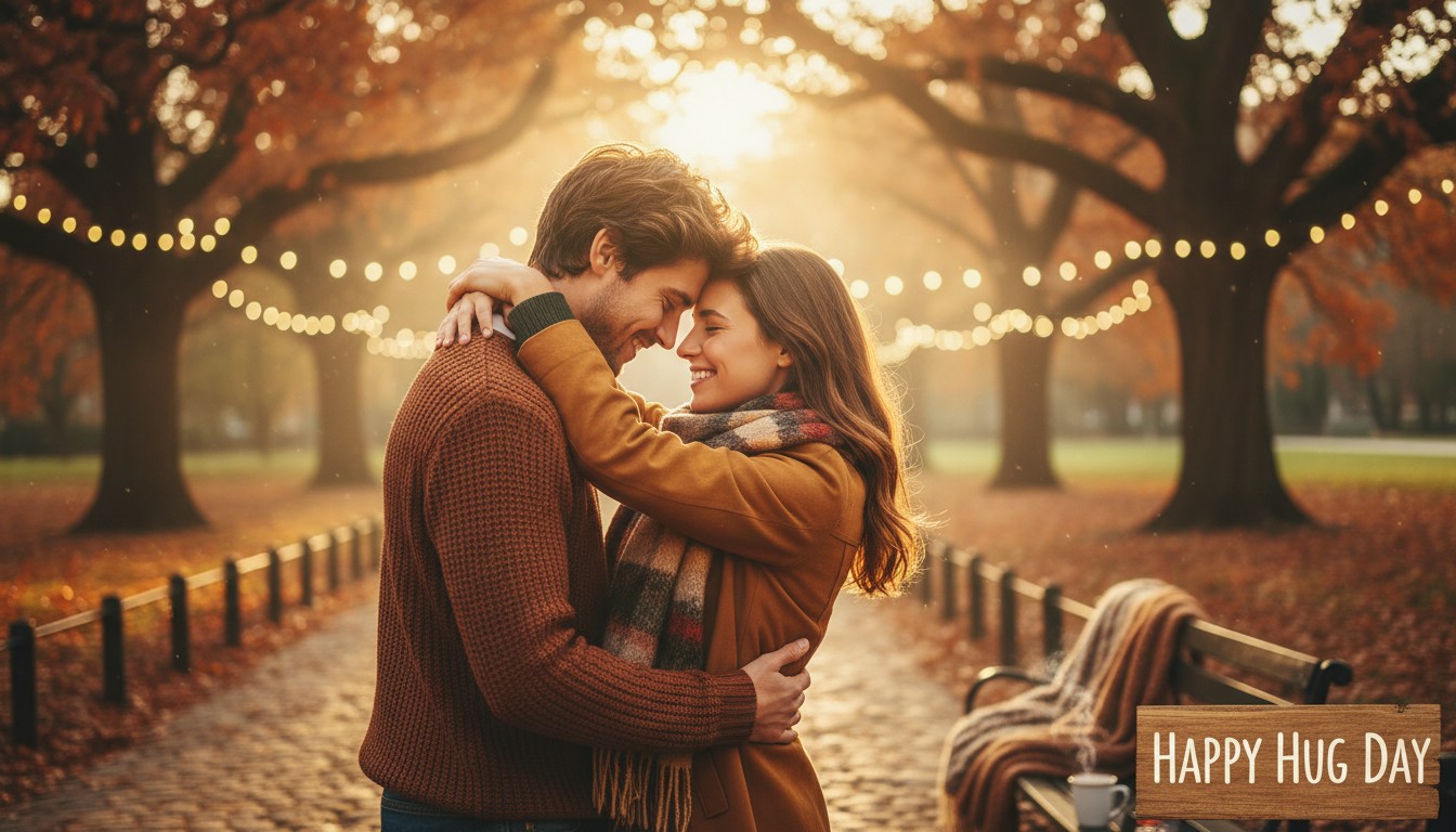 Couple celebrating Hug Day 2026